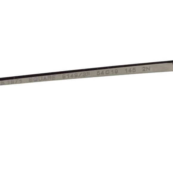 Ray Ban Square Sunglasses Classic Silver Frame Gradient Blue Lens RB 1971 91493F - Picture 8 of 9